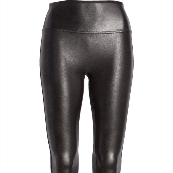 NEW Spanx Faux Leather Leggings XS - Picture 4 of 10
